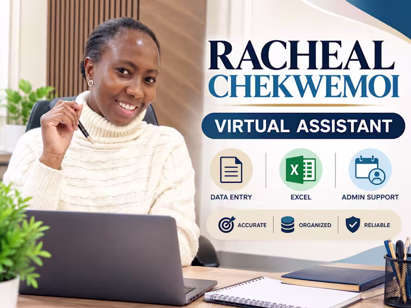 Cover image for Virtual Assistant, Data Entry & Excel Support