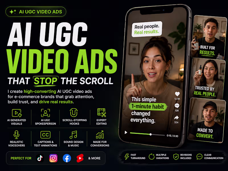 Cover image for AI UGC Video Ads for E-commerce Brands