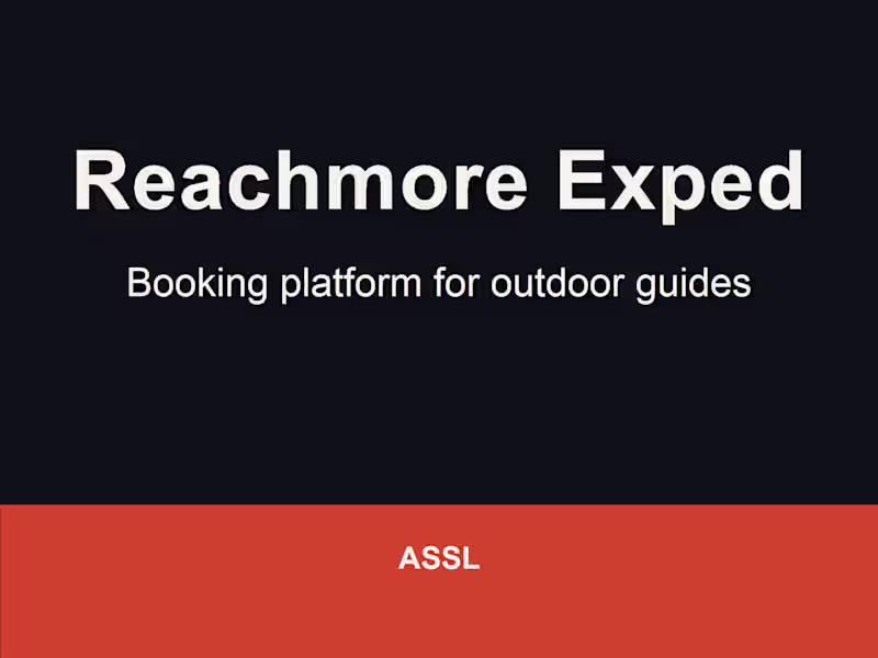 Cover image for Reachmore Expeditions - booking platform for outdoor guides