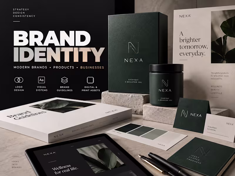 Cover image for Brand Identity Design for Modern Brands, Products and Businesses