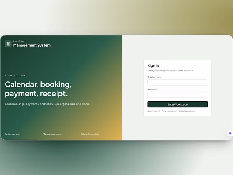 Cover image for Venue Booking and Management System Development