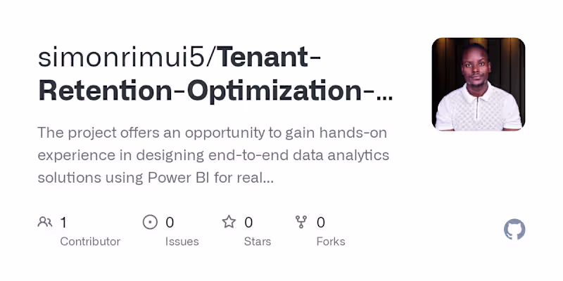 Cover image for Tenant Retention Optimization: Building an Interactive Power BI…