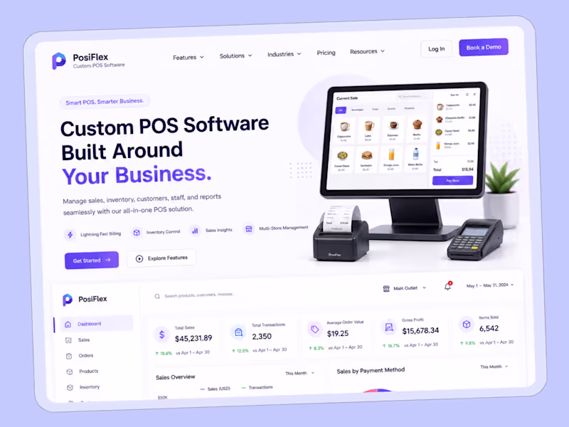 Cover image for Cloud POS & Sales Management SaaS for Retailers