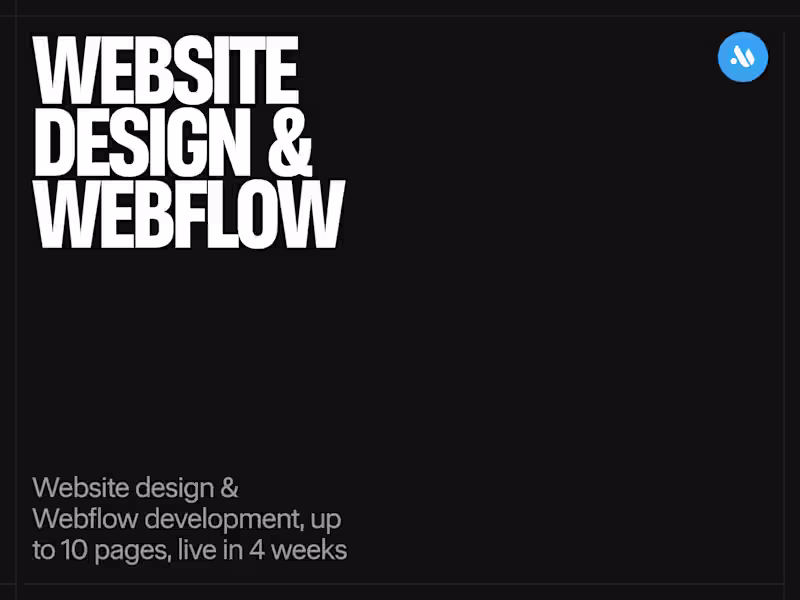 Cover image for Website Design & Webflow Development