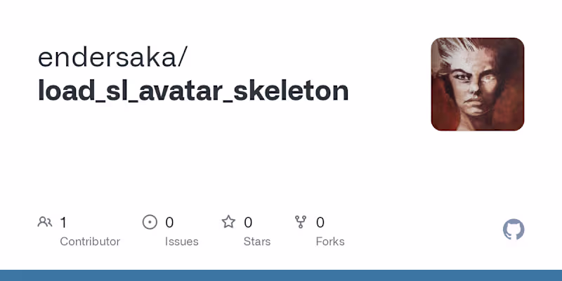 Cover image for Second Life Skeleton Loader for Blender