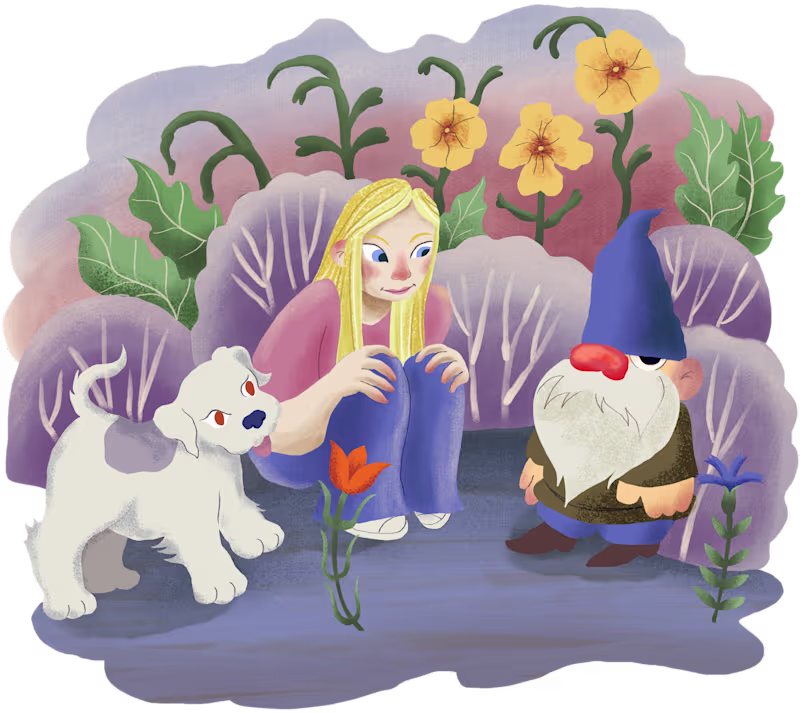 Cover image for Illustration of The Magic Arrow children's book