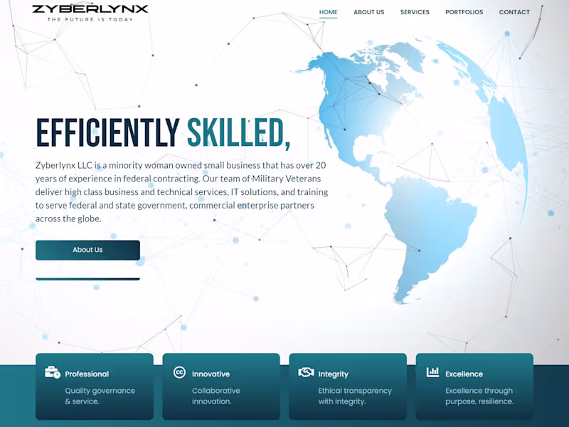Cover image for IT Services website-Zyberlynx