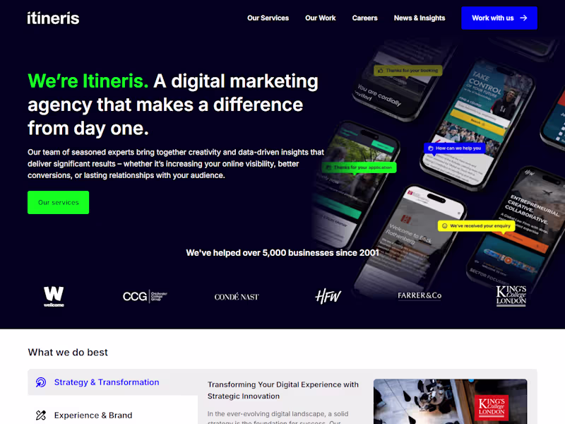 Cover image for Dynamic Digital Media Agency Web Site