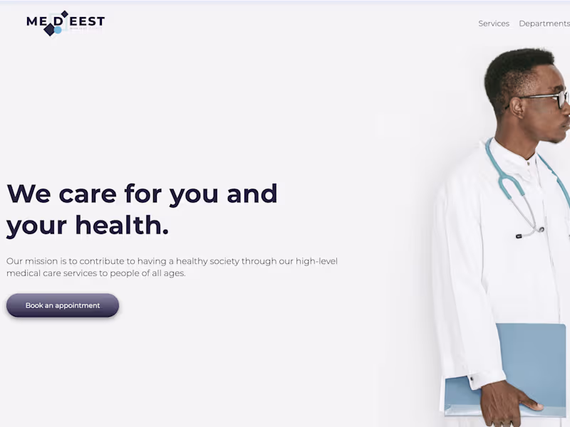 Cover image for Website Development for Booking Online Doctor Appointment