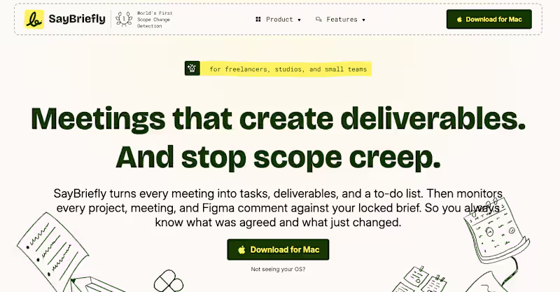 Cover image for Project Experience — SayBriefly (saybriefly.com