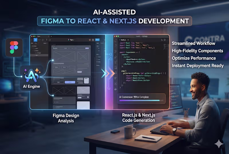 Cover image for AI-Assisted Figma to React.js & Next.js Frontend Development
