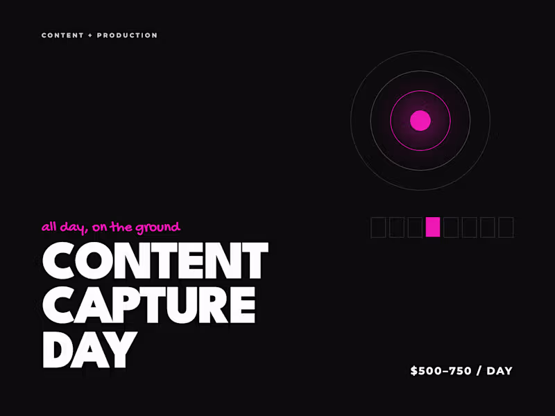 Cover image for Content Capture Day (portland metro)