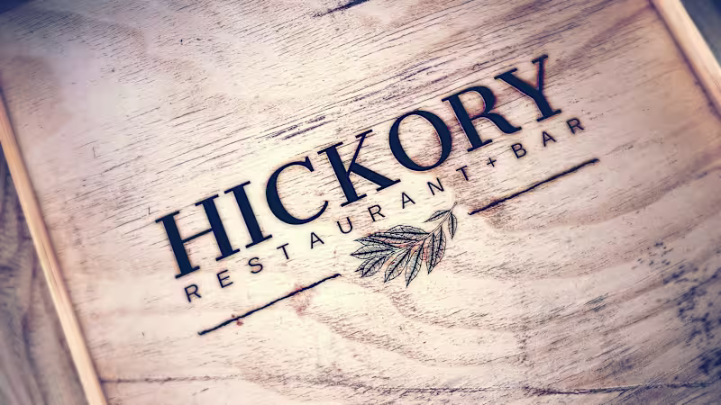 Cover image for Hickory Restaurant + Bar Logo