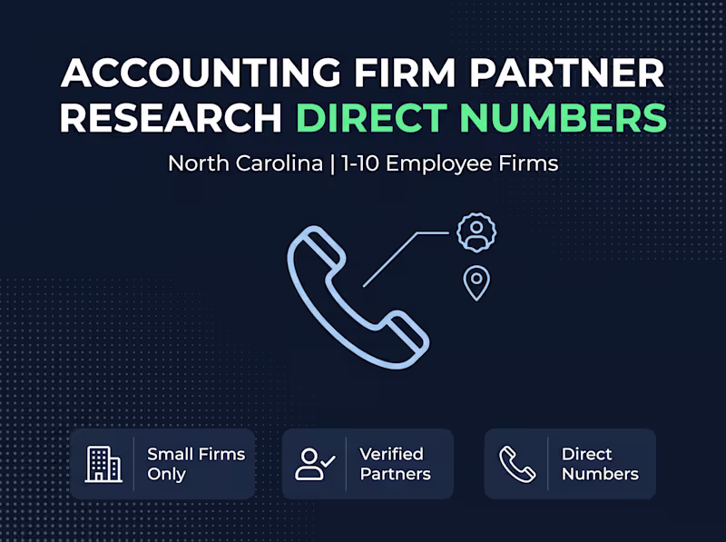 Cover image for Accounting Firm Partner Research with Direct Contact Numbers