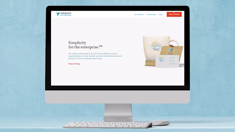 Cover image for VistaPrint Corporate: Beyond the Business Card