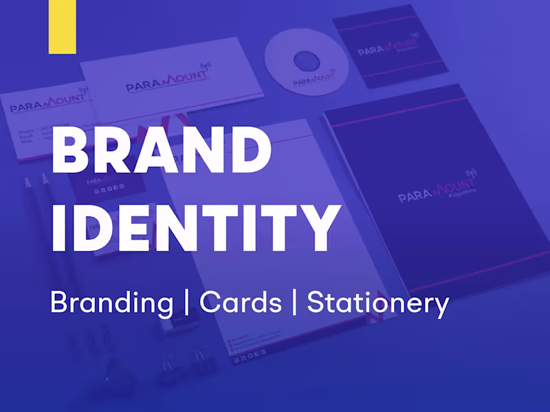 Cover image for Brand Identity & Stationery Design Crafted a complete brand ...