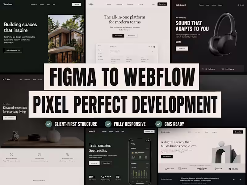 Cover image for Figma to Webflow Development