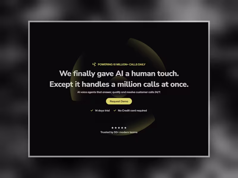 Cover image for CAPSE AI Voice SaaS Landing Page
