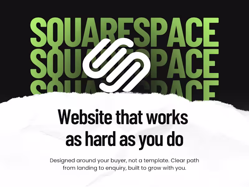 Cover image for Squarespace website redesign for sites that get no enquiries