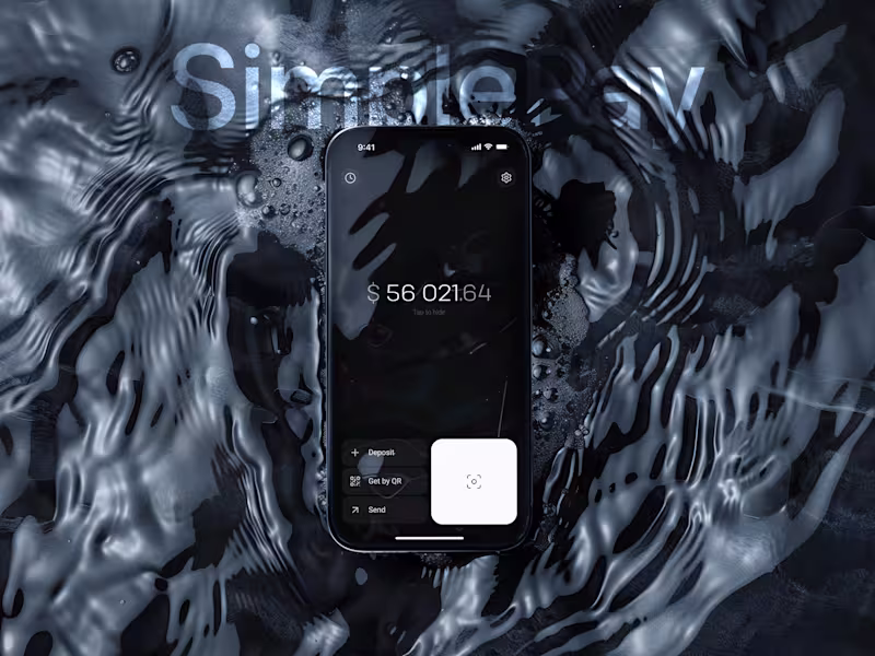 Cover image for SimplePay Wallet | iOS App UX/UI Design