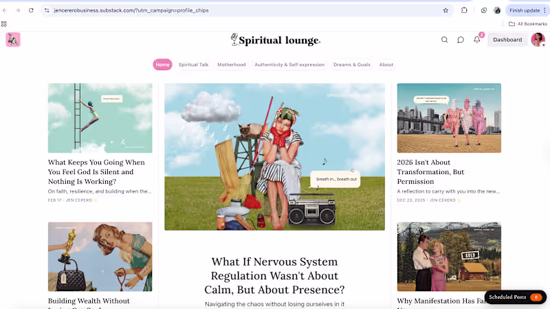 Cover image for Editorial content that challenges wellness