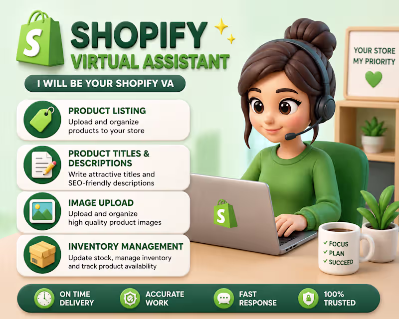 Cover image for Shopify virtual assistant 