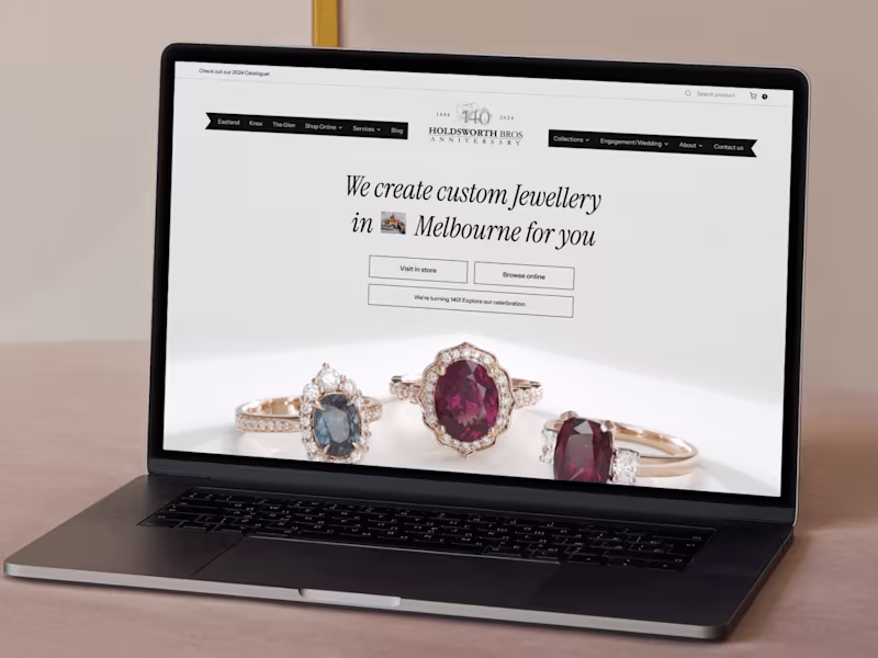 Cover image for Jewellery website design
