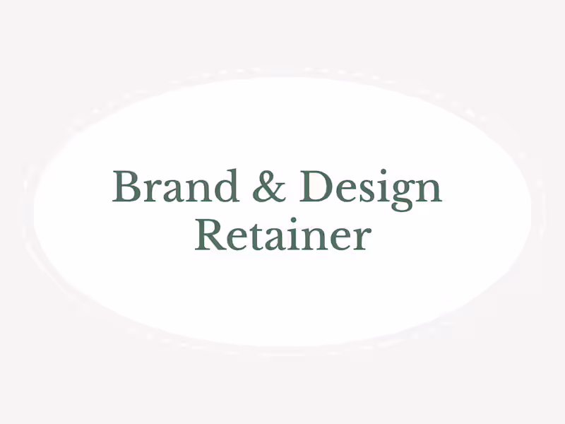 Cover image for Brand & Design Retainer