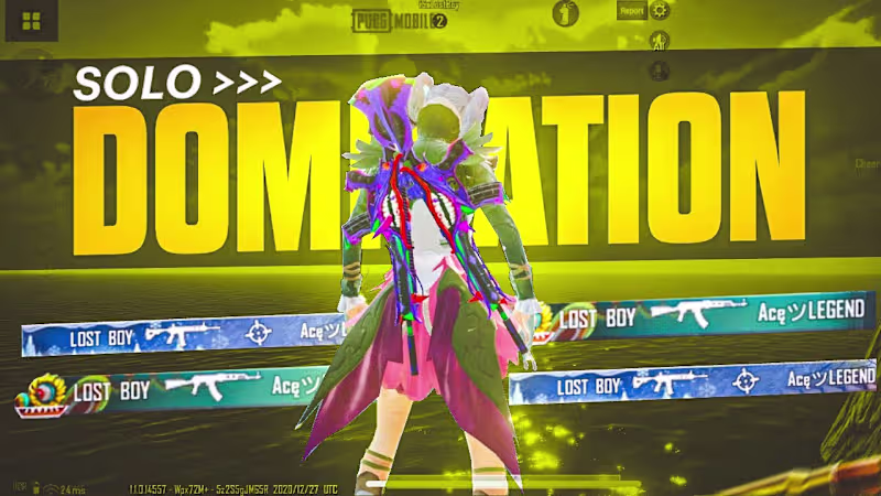 Cover image for SOLO DOMINATION | BGMI MONTAGE | LOST BOY - YouTube