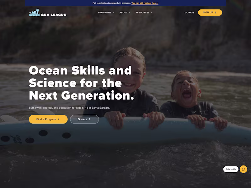 Cover image for Sea League Website Redesign & Development