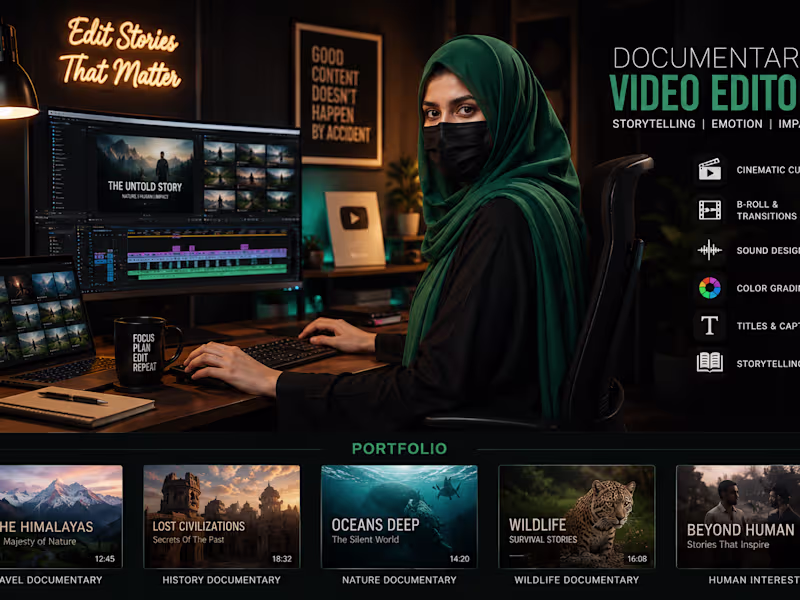 Cover image for video editor explainer video and