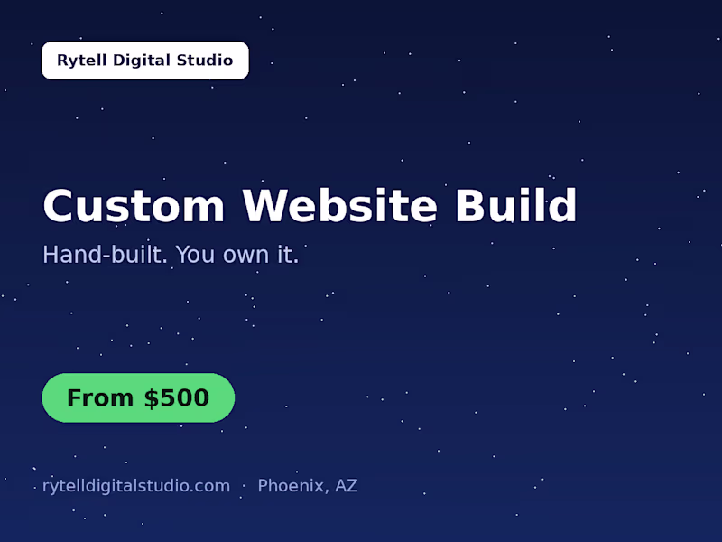 Cover image for Custom Website Build
