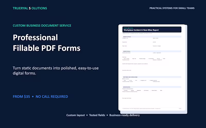 Cover image for Interactive Business Forms — Branded,