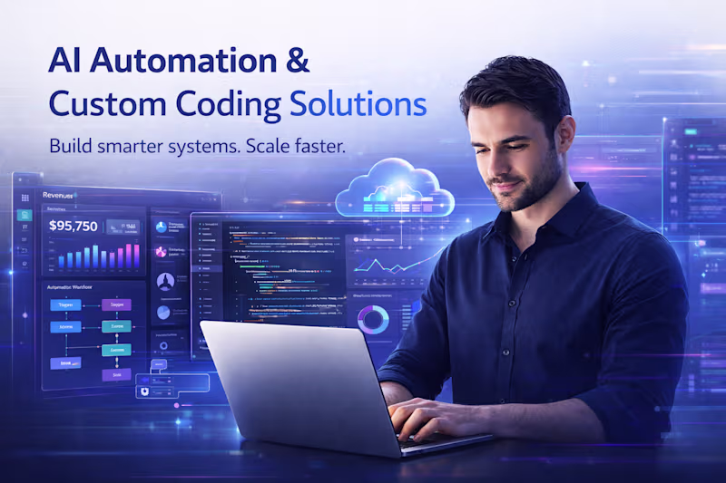 Cover image for AI Automation & Custom Coding Solutions for Businesses