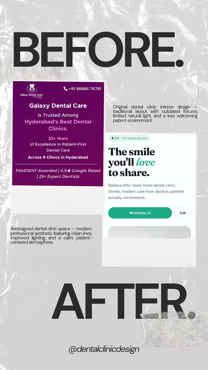 Cover image for “Redesigned the Galaxy Dental website’s