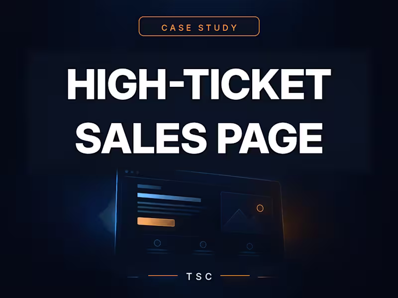Cover image for High-Ticket Sales Page for Audit-Based Offers