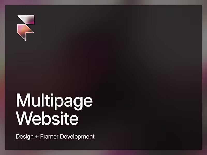 Cover image for Multi-page Website