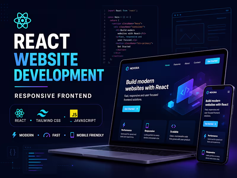 Cover image for Responsive React Website Development with Tailwind CSS