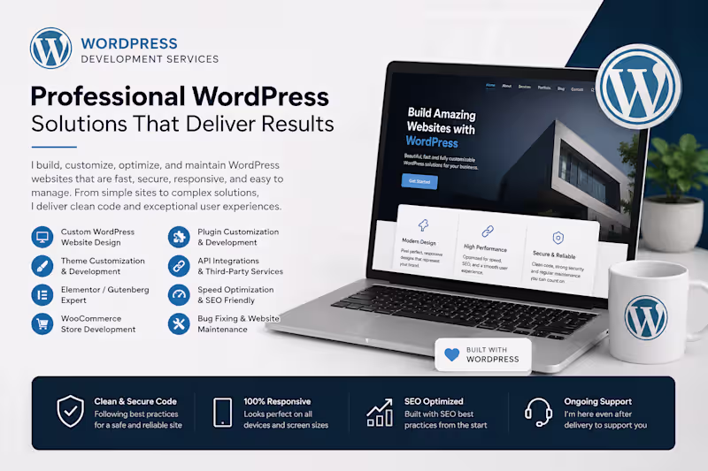 Cover image for Get professional WordPress development and