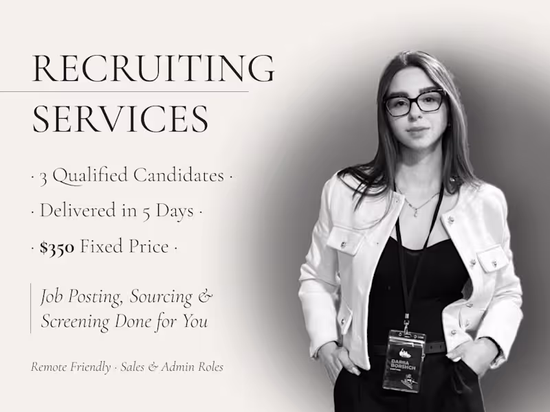 Cover image for I’ll find your next great hire – fast, remote & qualified