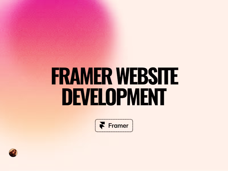 Cover image for Framer Website Development