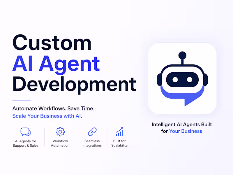 Cover image for AI Automation & AI Agent Development