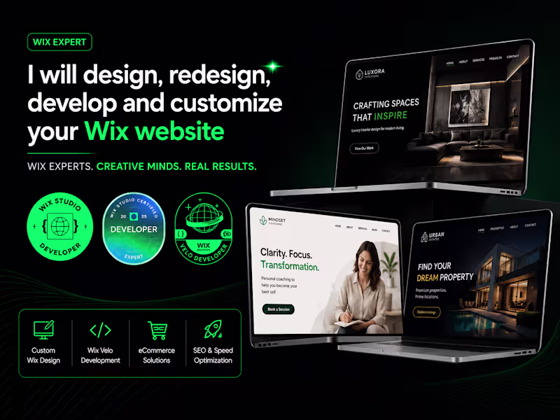 Cover image for Custom Wix Website Design & Development