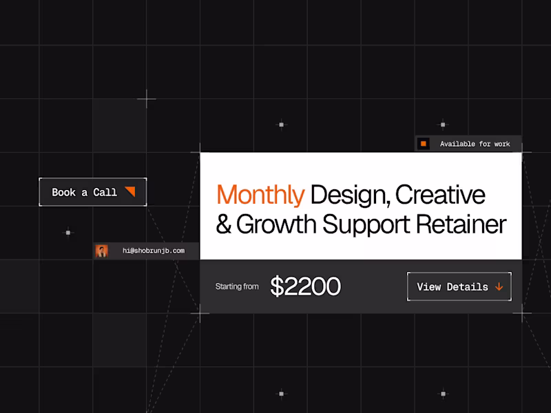 Cover image for Monthly Design, Creative  & Growth Support Retainer
