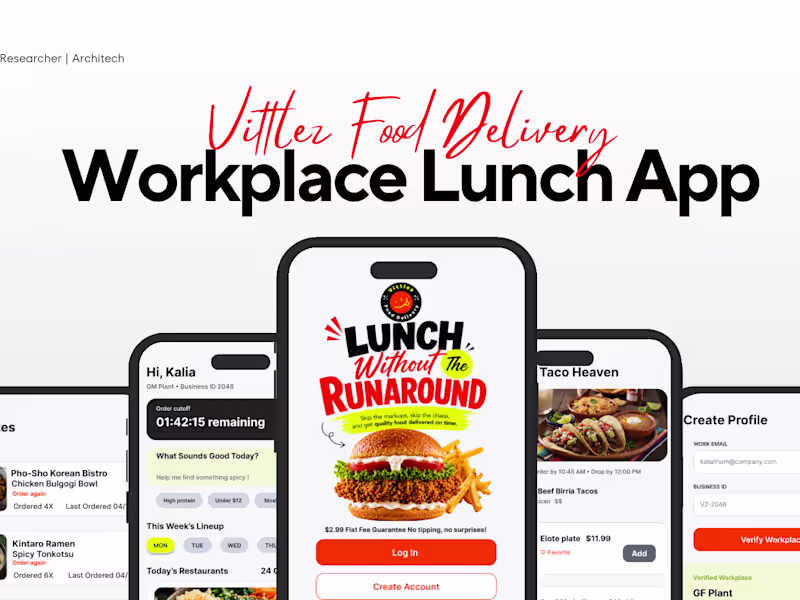 Cover image for Vittlez Workplace Lunch Delivery App