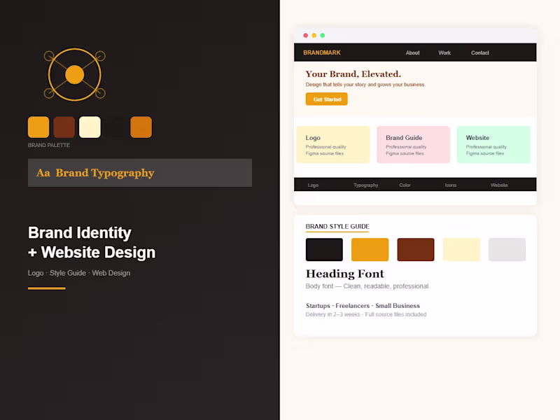 Cover image for Brand Identity + Website Design