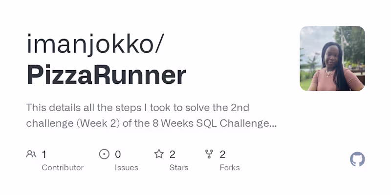 Cover image for imanjokko/PizzaRunner