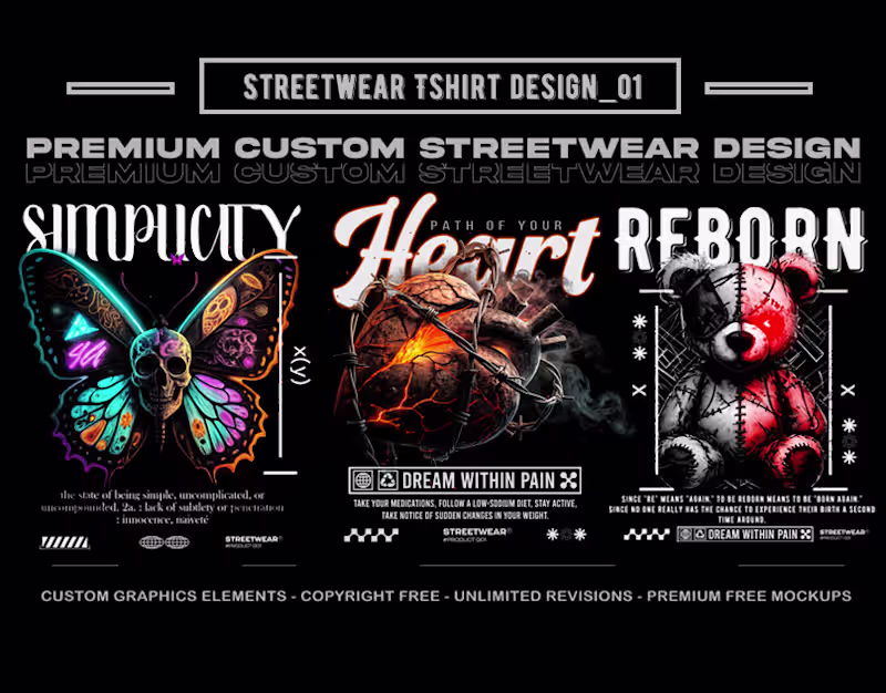 Cover image for Amazing Urban Streetwear T-Shirt Design
Feel