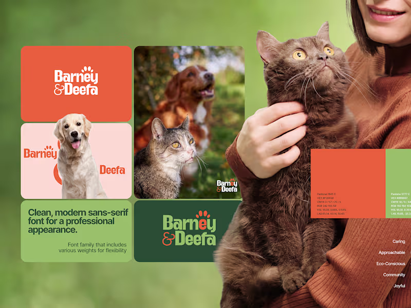 Cover image for Sustainable Pet Brand Identity: Trustworthy & Cohesive Design