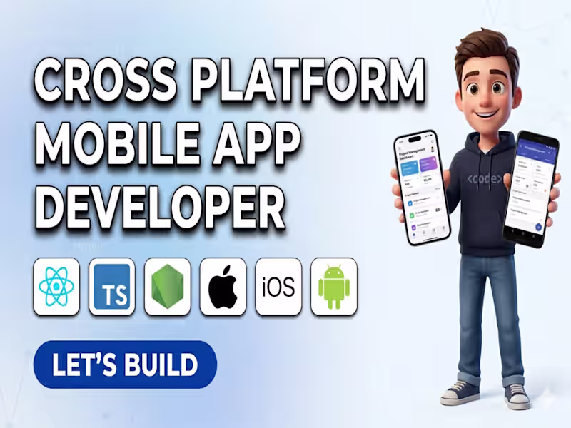 Cover image for I will build your full-stack mobile app in 1 week.